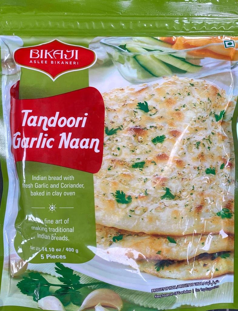BIKAJI TANDOORI GARLIC NAAN 15PC