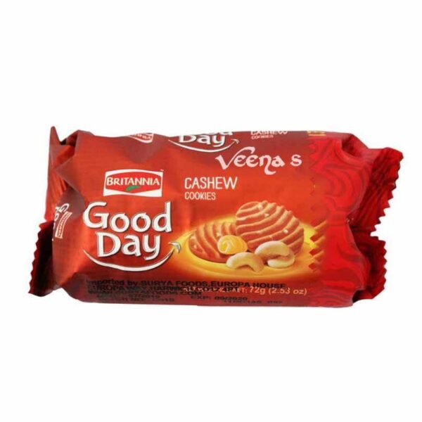 BRITANNIA GOOD DAY CASHEW 72G